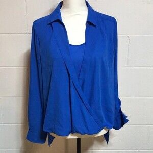 Investments Blue Hi-Lo Top Sm